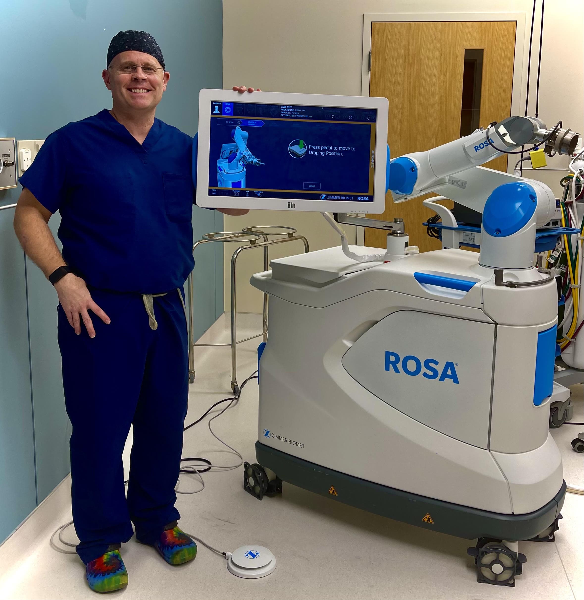 Zimmer robotic knee sales surgery